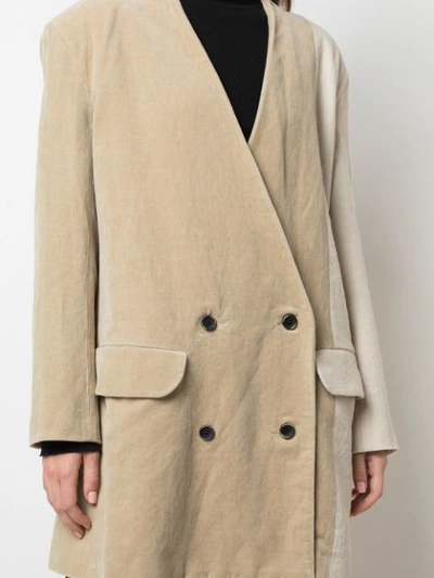 Uma Wang Oversized Double-breasted Blazer In Neutrals