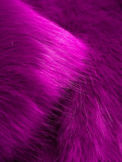 Shop Rta Faux-fur Coat In Purple