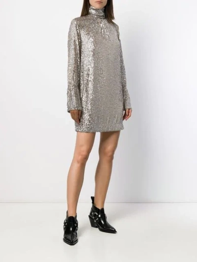 Shop Zadig & Voltaire Fashion Show D Rumer Sequin Dress In Neutrals