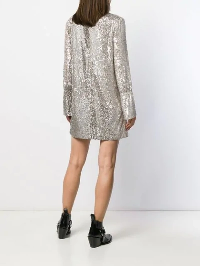 Shop Zadig & Voltaire Fashion Show D Rumer Sequin Dress In Neutrals