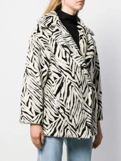 Shop Forte Dei Marmi Couture Mantel Mit Abstraktem Muster In White