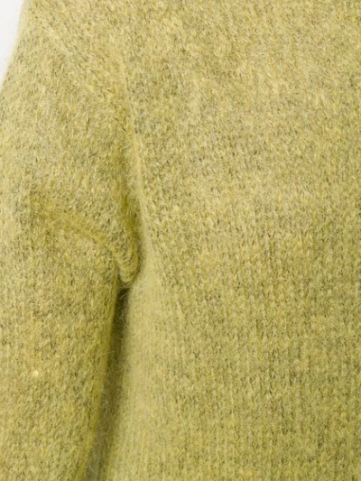 Shop Rokh Oversized Knitted Jumper In 4004 Verde