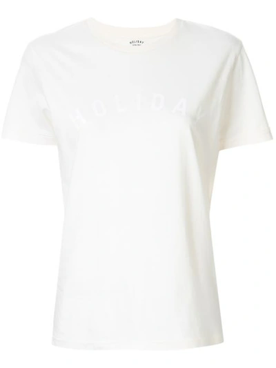 Shop Holiday 'boileau' T-shirt Mit Logo In White