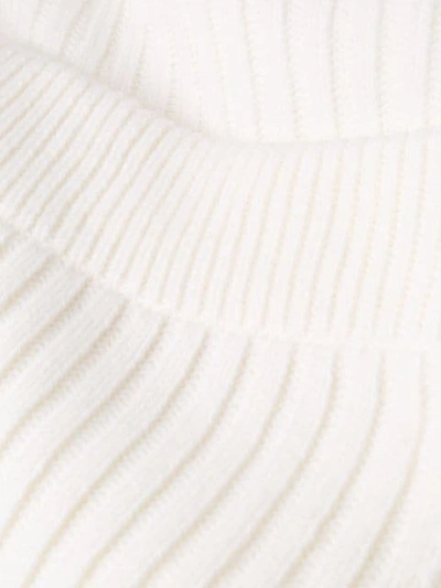 Shop Mm6 Maison Margiela Oversized Chunky Knit Cardigan In White