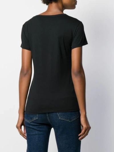Shop Just Cavalli Studded Logo Slim-fit T-shirt In Black