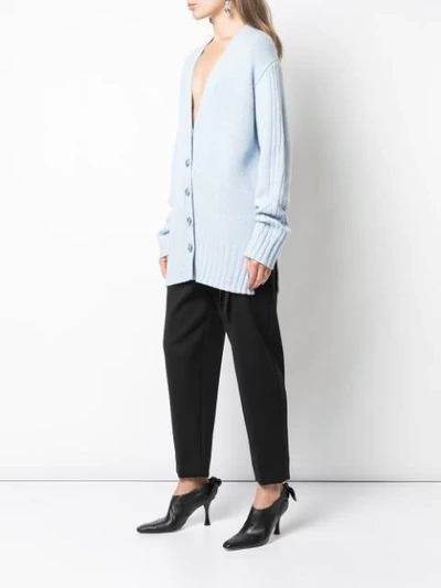 Shop Proenza Schouler Oversized Cardigan In Blue