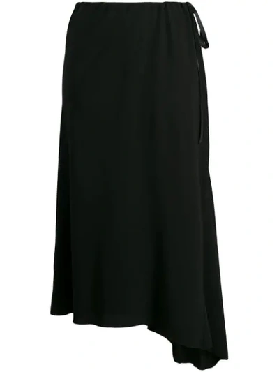 Shop Ann Demeulemeester High-waisted Asymmetric Skirt In Black