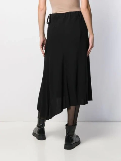 Shop Ann Demeulemeester High-waisted Asymmetric Skirt In Black