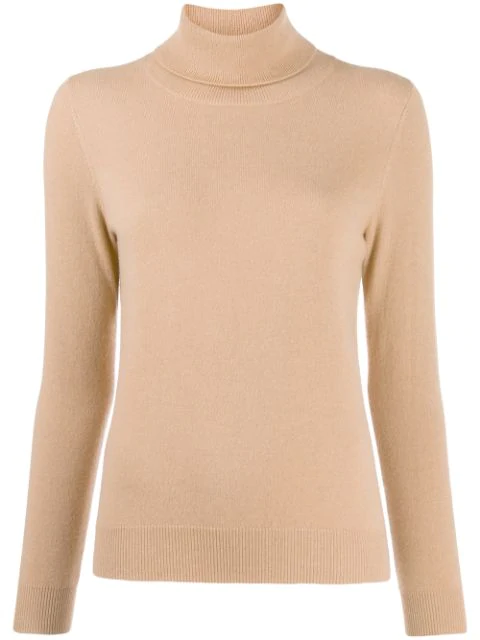 fine knit roll neck jumper