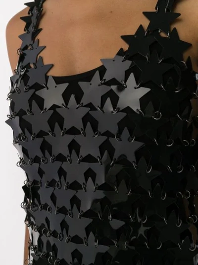 Shop Rabanne Star Link Dress In Black