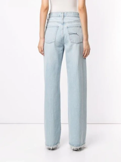 Shop Nobody Denim Skylar Wide-leg Jeans In Blue