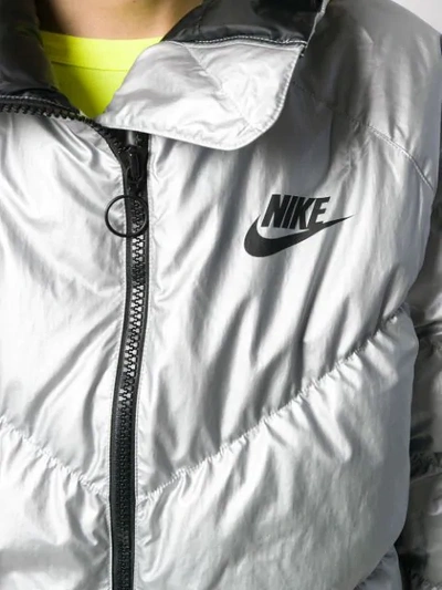 Shop Nike Windrunner Puffer Jacket In Grey