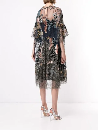 Biyan Embellished Beaded Dress In Blue