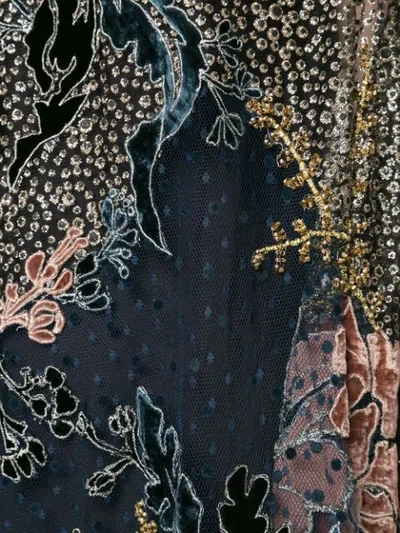 Biyan Embellished Beaded Dress In Blue