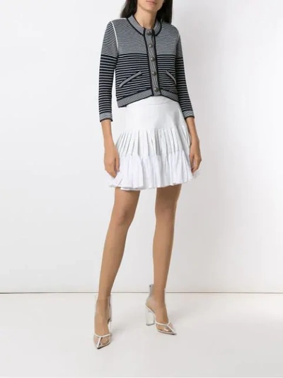 Shop Andrea Bogosian Phill Striped Knit Cardigan In Multicolour