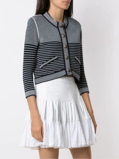 Shop Andrea Bogosian Phill Striped Knit Cardigan In Multicolour