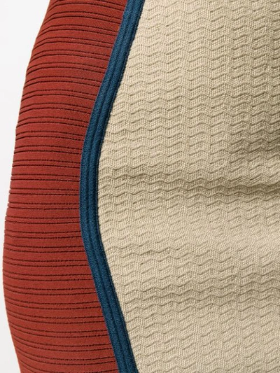 Pre-owned Jean Paul Gaultier 1990 Knitted Pencil Skirt In Red