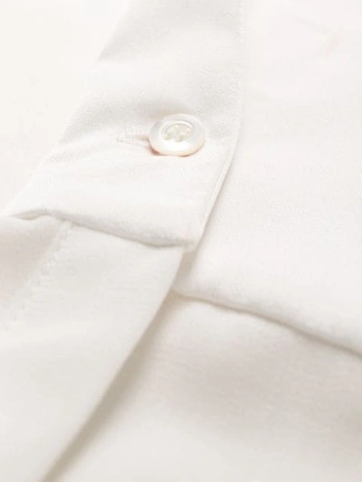 Shop Victoria Victoria Beckham Sheer Panel Shirt In White