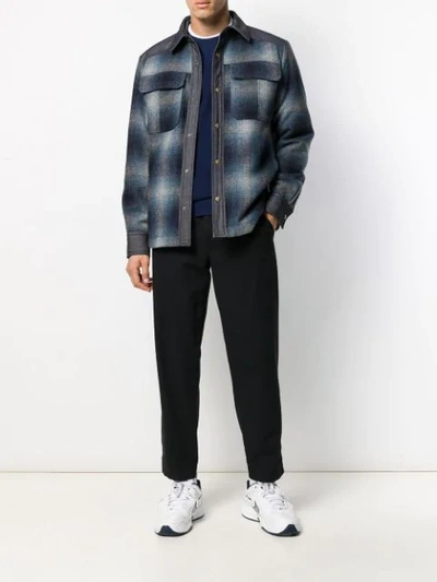 CHECKED PATTERN SHIRT-JACKET