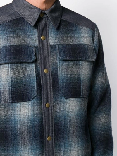 CHECKED PATTERN SHIRT-JACKET