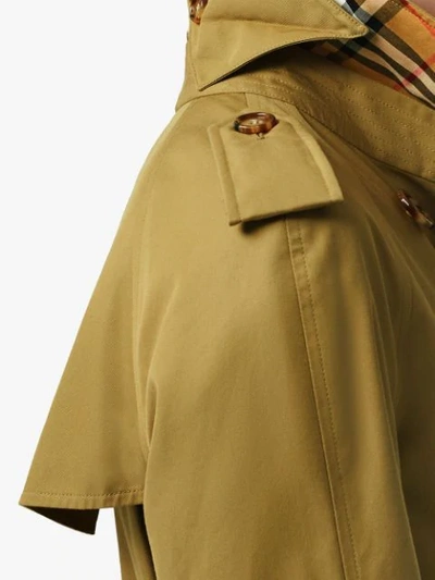 Shop Burberry The Waterloo Trench Coat In Green