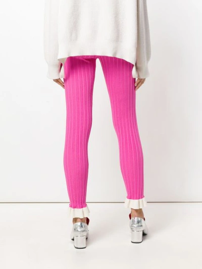 Shop Esteban Cortazar Ruffle Knitted Leggings