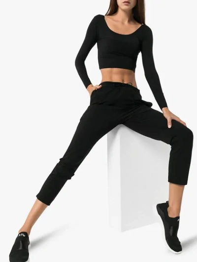 Shop Wone Technical Track Pants In Black