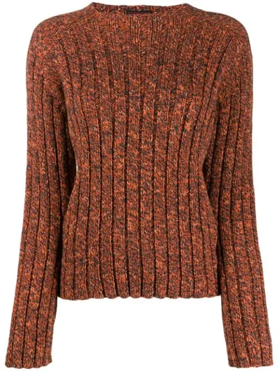 Pre-owned Jean Paul Gaultier 1990s Knitted Jumper In Orange