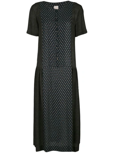 Shop Zanini Patterned Midi Dress In Blue