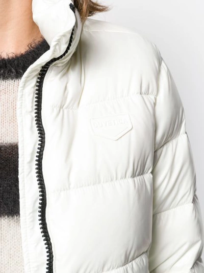 Shop Duvetica Hooded Puffer Jacket In White