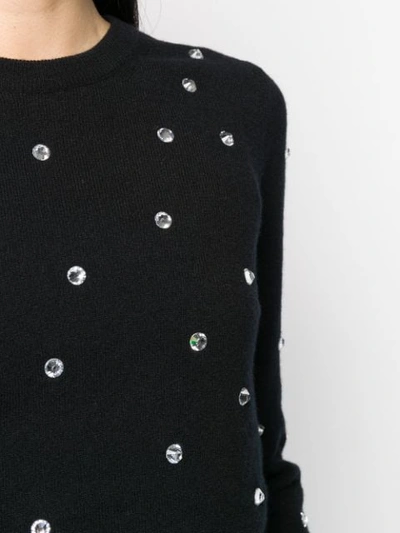 Shop N°21 Crystal Embellished Jumper In Black