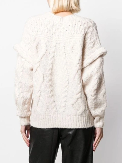 Shop Iro Chunky Knit Jumper In White