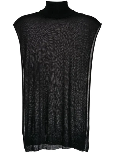 Shop Osklen Wrap Knit Top In Black