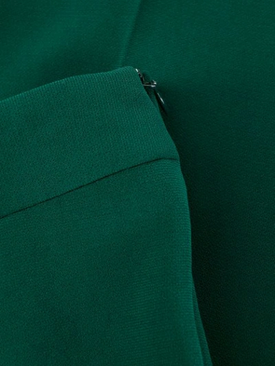 Shop Alberto Biani Crepe Slim-fit Trousers In Green