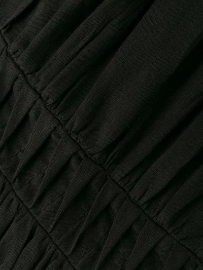 ISABEL MARANT ÉTOILE RUCHED PEPLUM DRESS - 黑色