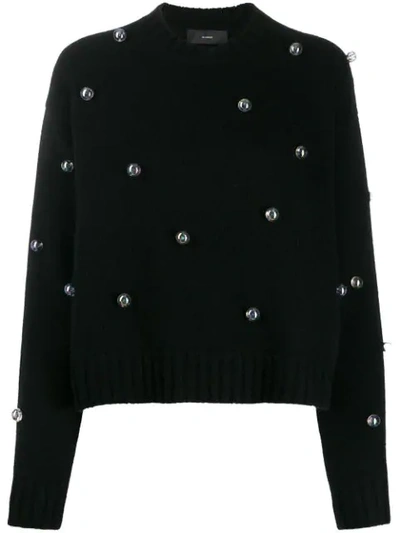 Shop Alanui Below Zero Drops Studded Jumper In Black