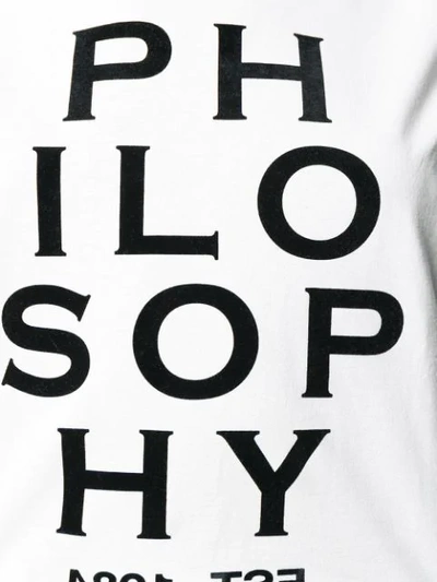 Shop Philosophy Di Lorenzo Serafini T-shirt Mit Logo-print - Weiss In White