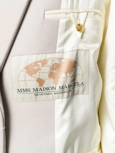 Shop Mm6 Maison Margiela Inside-out Coat In White