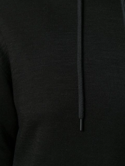 Shop Calvin Klein Loose Fit Logo Hoodie In Bds Black