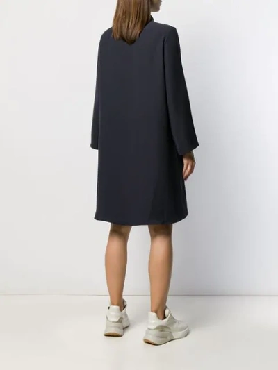 DRAWSTRING-WAIST SHIRT DRESS