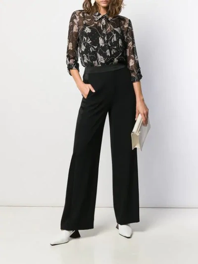 Shop Diane Von Furstenberg Ciara Wide Leg Trousers In Black