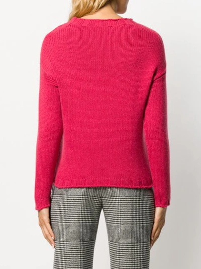 Shop Aragona Round Neck Jumper In Pink