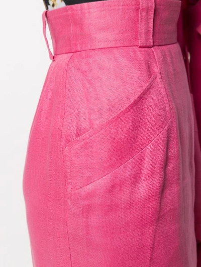 Pre-owned Saint Laurent Jacket And Skirt Suit In Pink