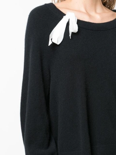 Shop Cinq À Sept 'amelia' Pullover In Black