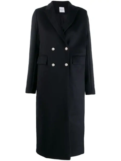 Shop Roseanna Double Breasted Long Coat In Blue