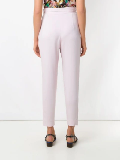 Shop Andrea Marques Tapered-hose Mit Gürtel In Pink
