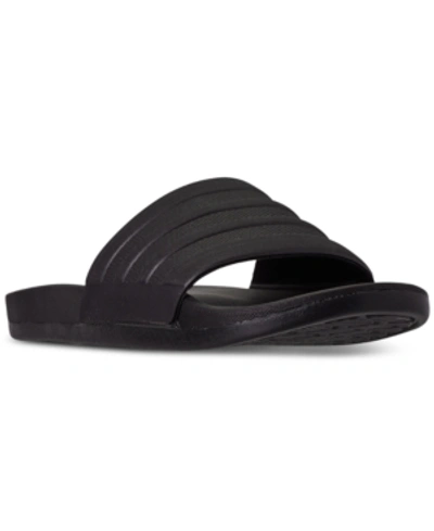 Shop Adidas Originals Adidas Women's Adilette Comfort Slide Sandals From Finish Line In Core Black/core Black/cor