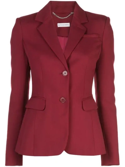 Shop Altuzarra Fenice Tailored Jacket In Carmine