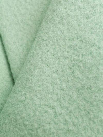Shop Vince Asymmetric Coat In Green