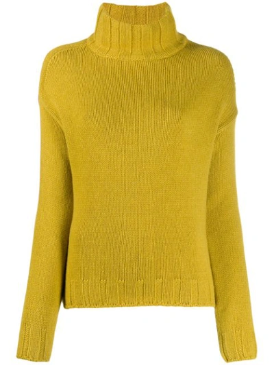 Shop Aragona Knitted Cashmere Jumper In 170 Giallo